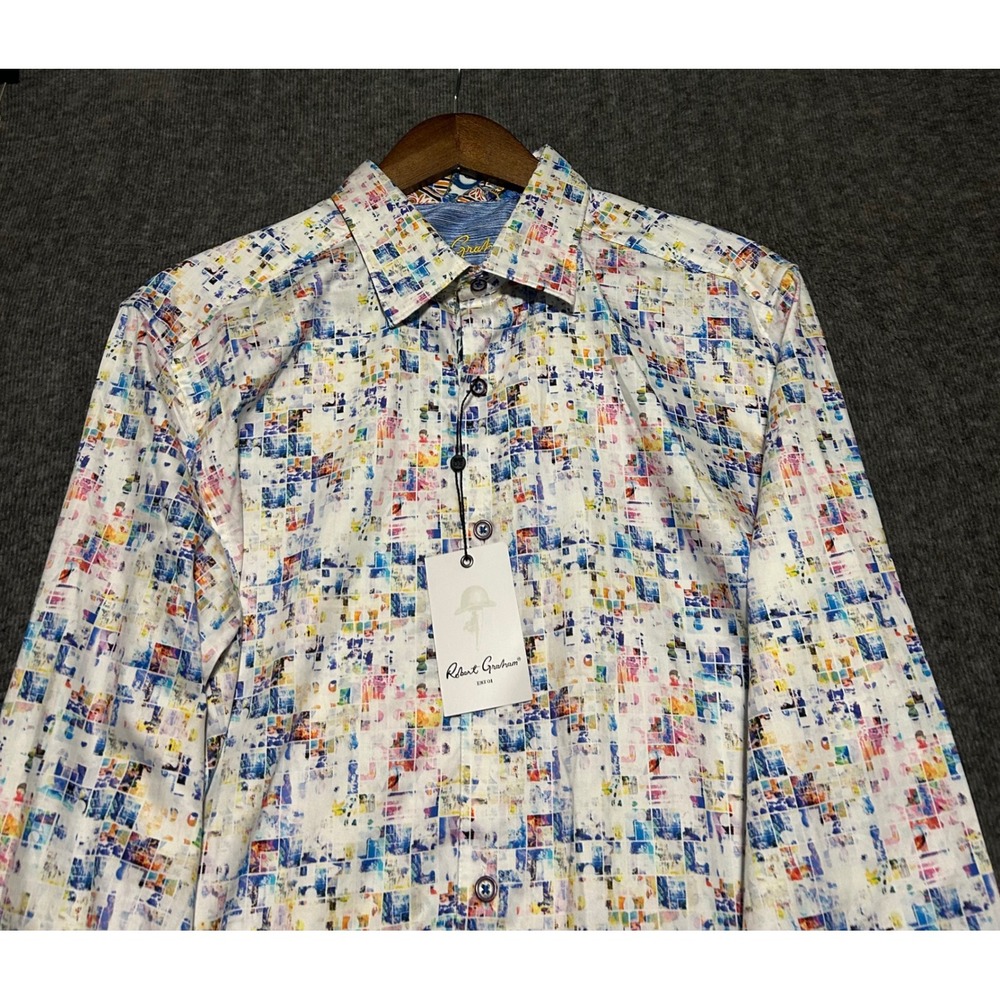 Robert graham byzantine classic fit button up shirt long sleeve Large loud club